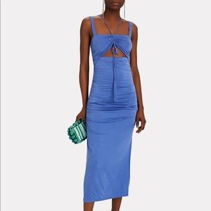 Jonathan Simkhai Lucy Cut-Out Ruched Dress